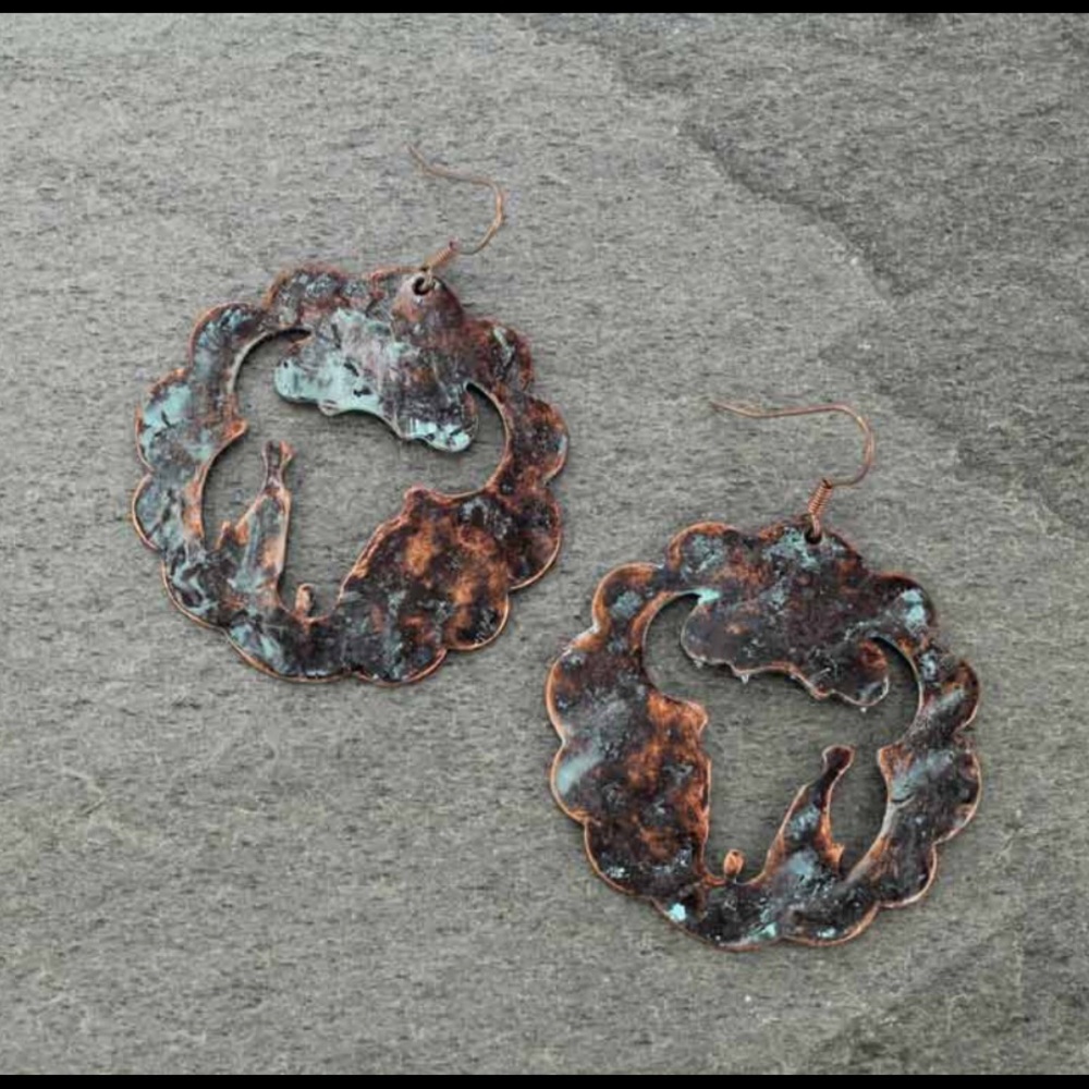 Steer Head Earrings